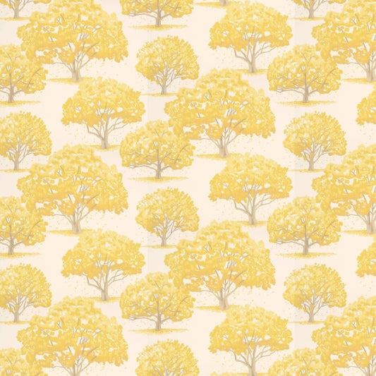 Little Greene Magnolia Blossom Wallpaper Sample - Indian Yellow