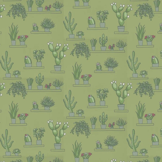 Little Greene Mr Straw’s Greenhouse Wallpaper Sample - Garden