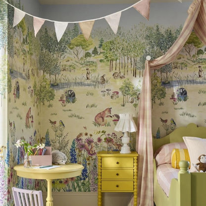 Little Greene Potter's Woodland Mural Wallpaper