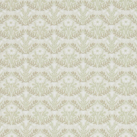 Morris & Co Bellflowers Wallpaper - Manilla/Olive Sample
