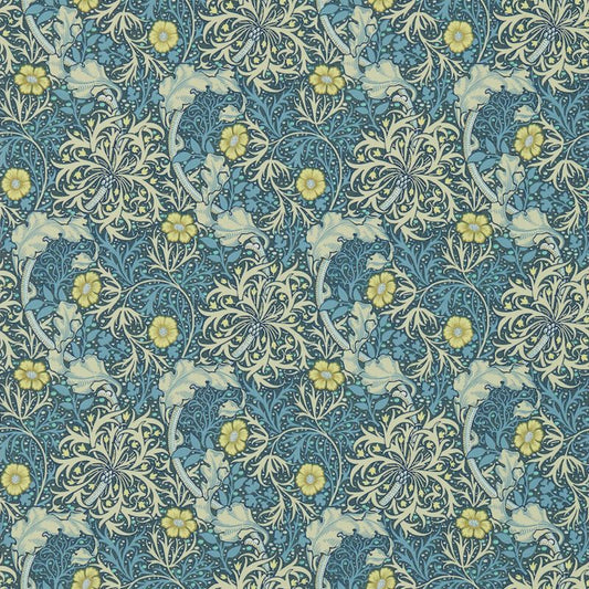Morris & Co Seaweed Wallpaper - Ink/Woad Sample