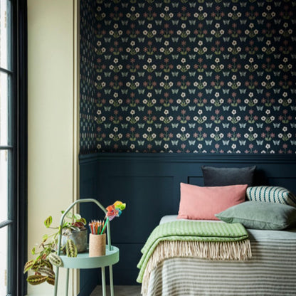 Little Greene Burges Butterfly Wallpaper