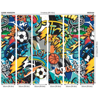 Origin Sports Graffiti Wall Mural