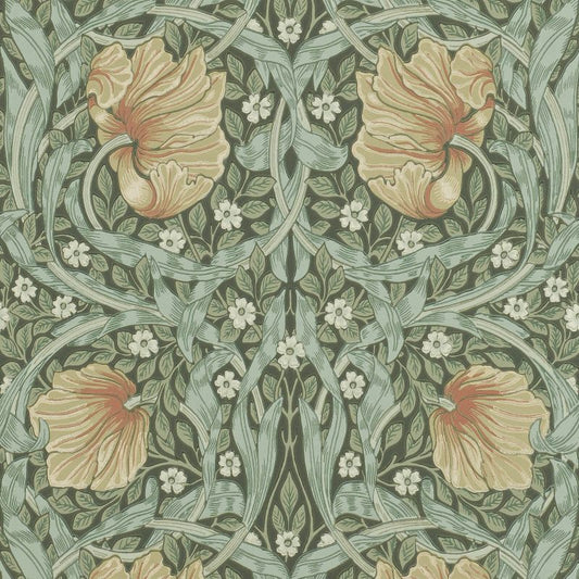 Morris & Co Pimpernel Wallpaper - Bayleaf/Manilla Sample