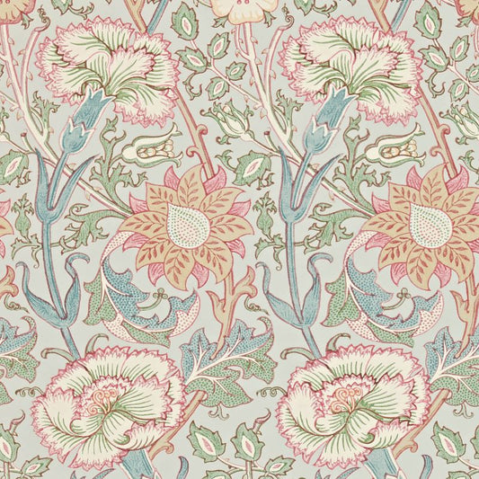 Morris & Co Pink & Rose Wallpaper - Eggshell/Rose Sample