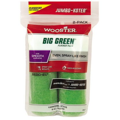 Wooster Jumbo Koter Big Green 4.5" Roller Sleeves (2 Pack)