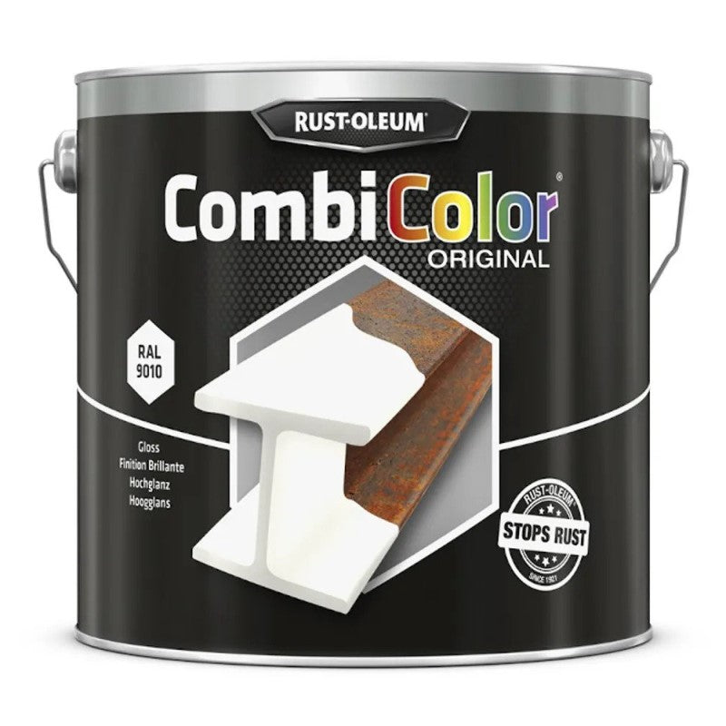 Rust Color Combi Rust-Oleum CombiColor® Original Metal Paint - Satin - RAL 9010 White ...