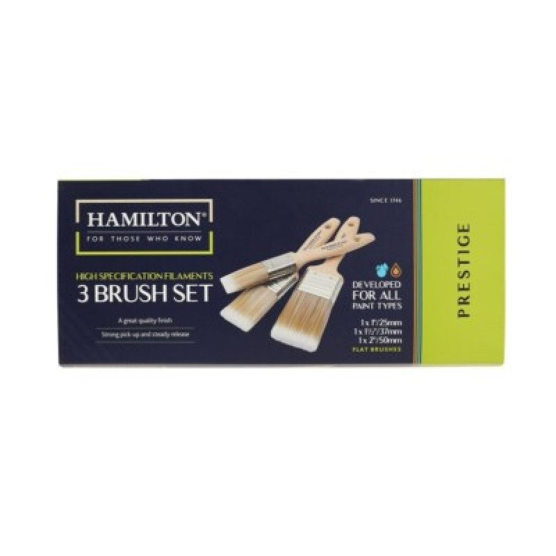 Hamilton Prestige Synthetic Brushes - 3 Pack