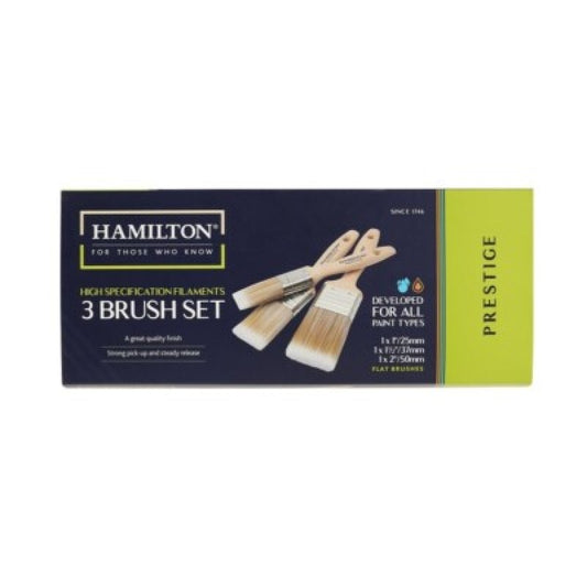 Hamilton Prestige Synthetic Brushes - 3 Pack