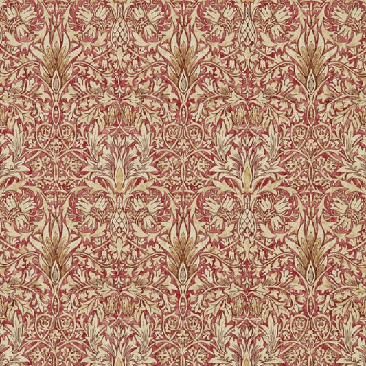Morris & Co Snakeshead Wallpaper - Madder/Gold Sample