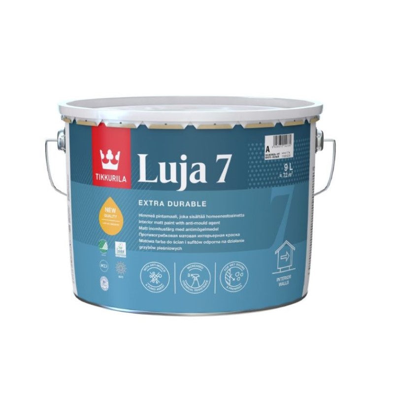 Tikkurila Luja 7 Scrubbable Matt Bathroom Paint - Colour Match