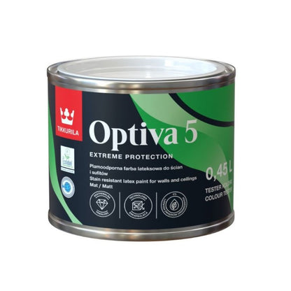 Tikkurila Optiva 5 Scrubbable Matt for Walls & Ceilings - Colour Match