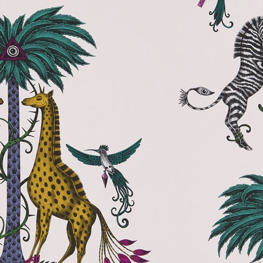 Clarke & Clarke Creatura Wallpaper- Yellow Sample