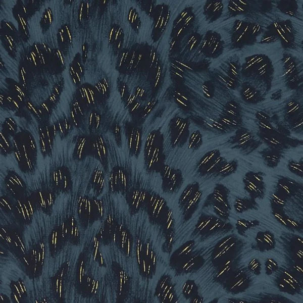 Clarke & Clarke Felis Wallpaper - Navy Sample