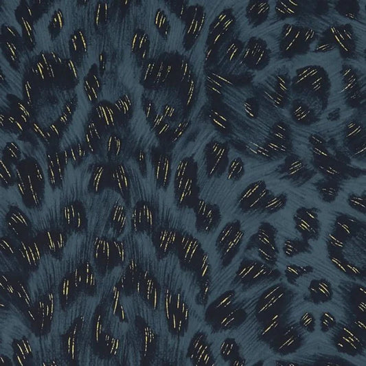 Clarke & Clarke Felis Wallpaper - Navy Sample