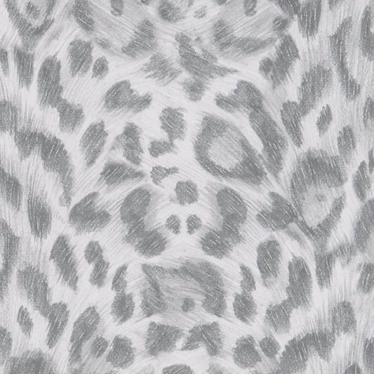 Clarke & Clarke Felis Wallpaper- Silver Sample