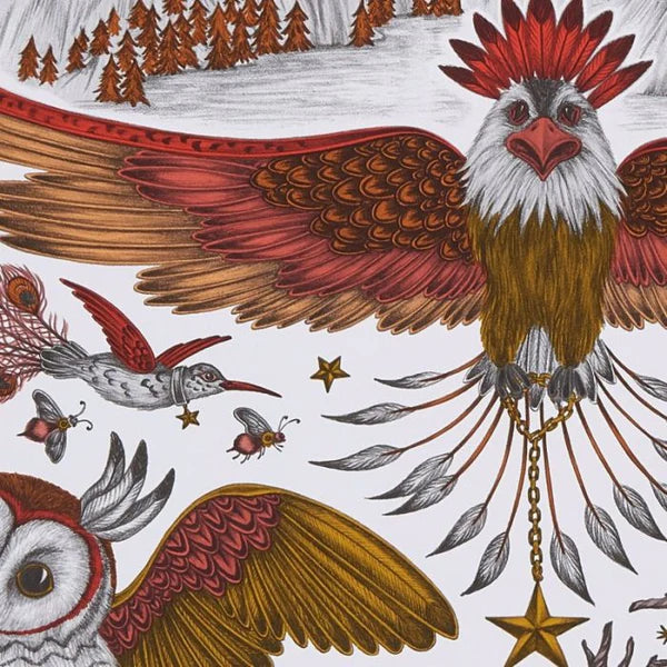 Clarke & Clarke Frontier Wallpaper- Gold Sample