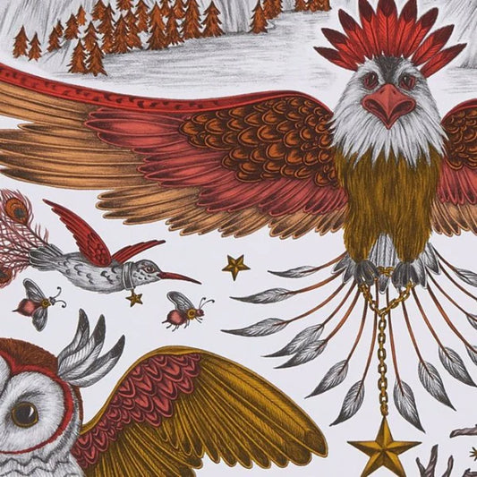 Clarke & Clarke Frontier Wallpaper- Gold Sample