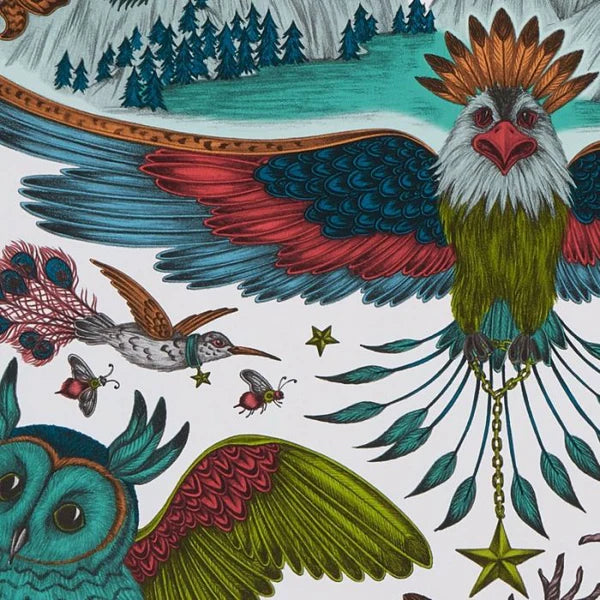 Clarke & Clarke Frontier Wallpaper- Green Sample