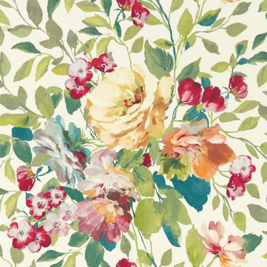 Clarke & Clarke Bloom Wallpaper - Multi Sample