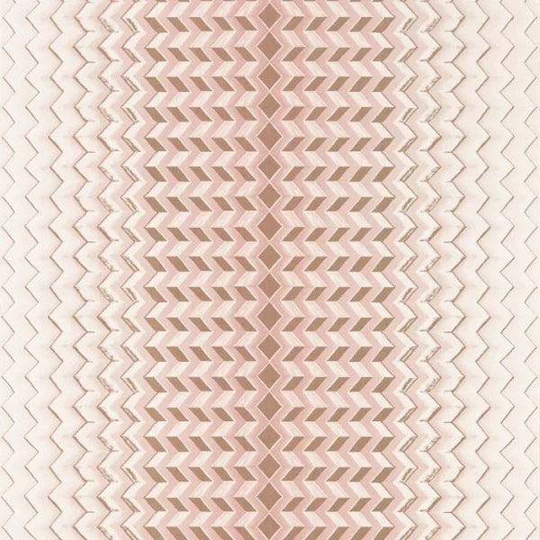 Clarke & Clarke Fragment Wallpaper- Blush/Gold Sample