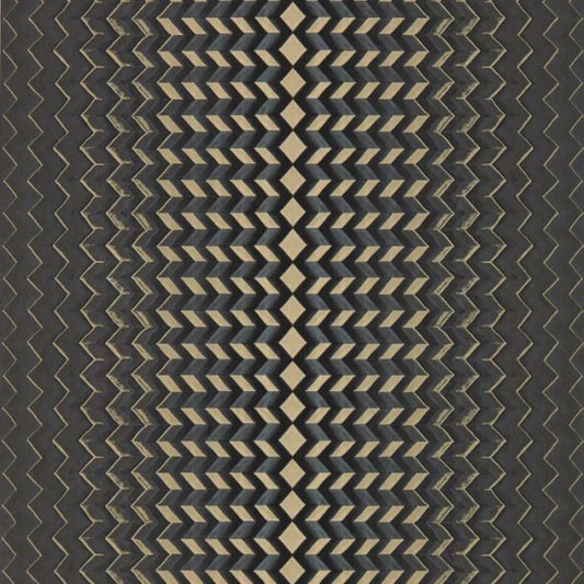 Clarke & Clarke Fragment Wallpaper- Charcoal/Gold Sample