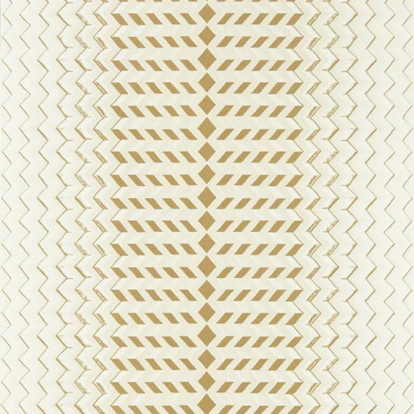 Clarke & Clarke Fragment Wallpaper- Natural/Gold Sample