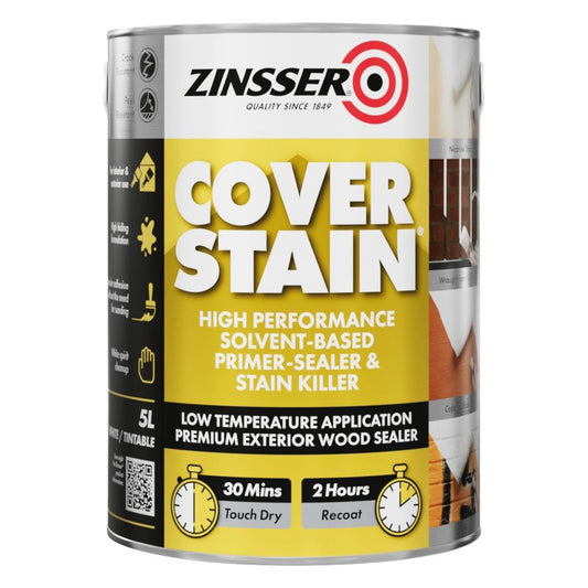 Zinsser Cover Stain Primer for Interior & Exterior Walls - White
