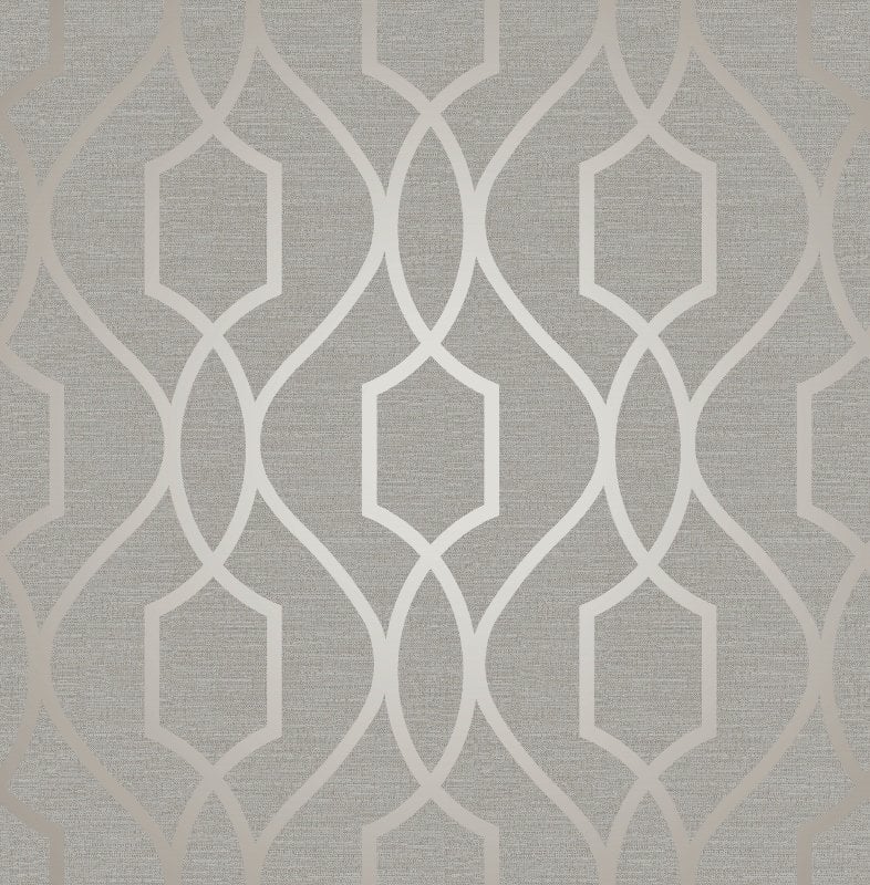 Fabric Geometric Printed Wallpaper