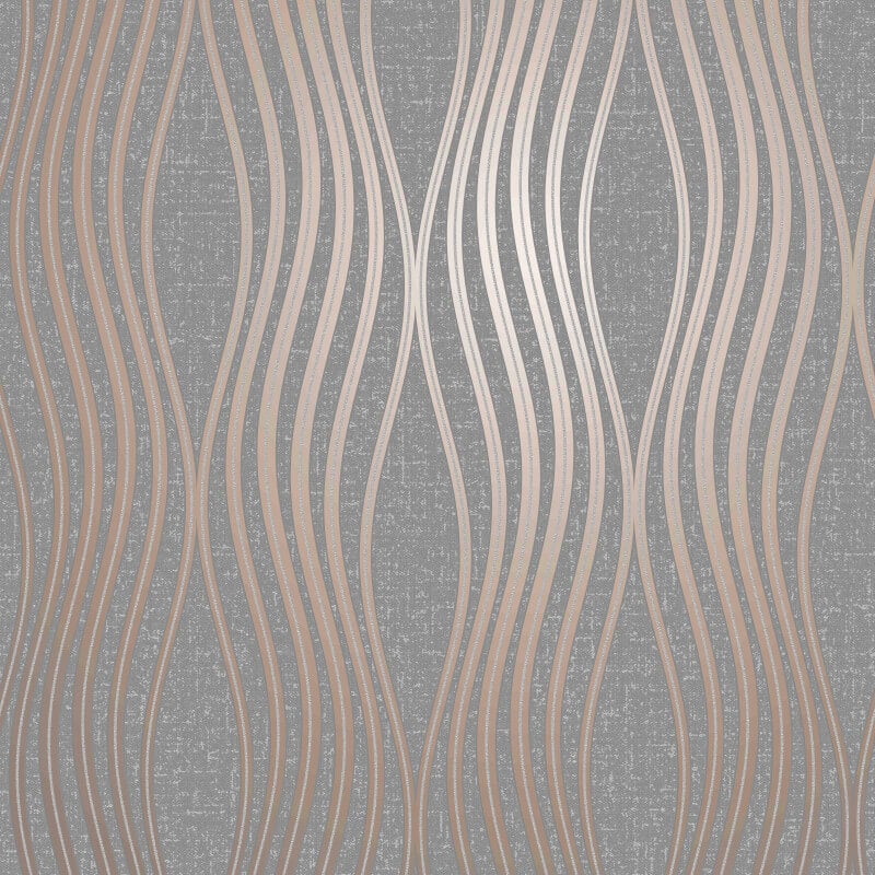 Orla Wave Glitter Wallpaper