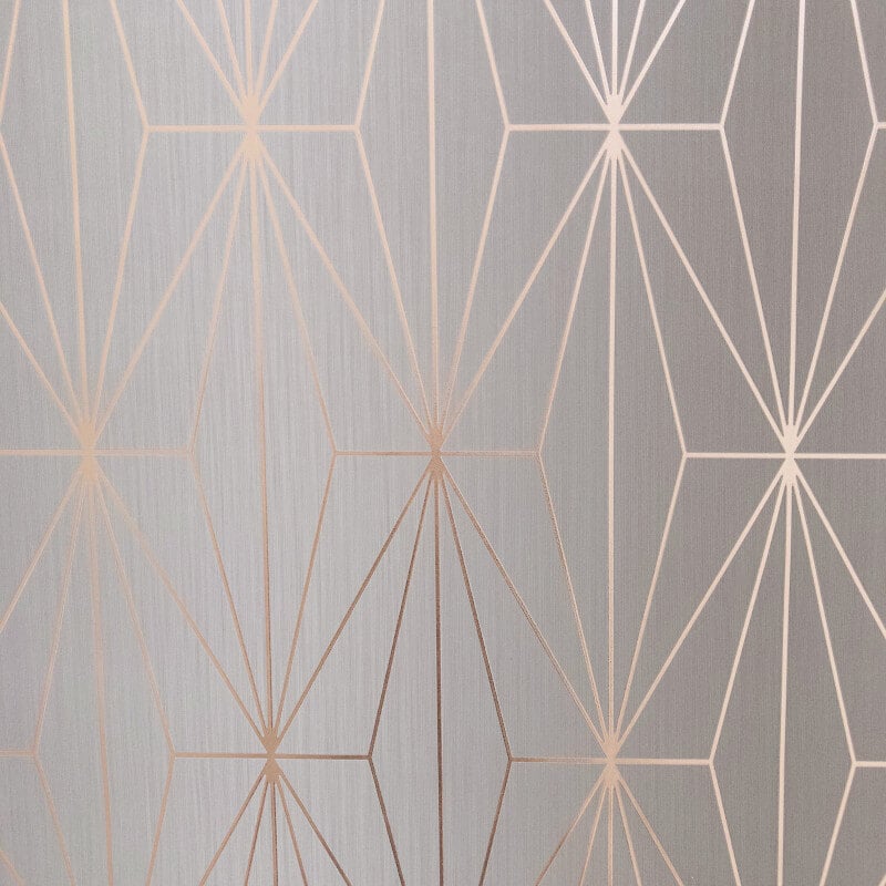 Zara Trellis Metallic Wallpaper