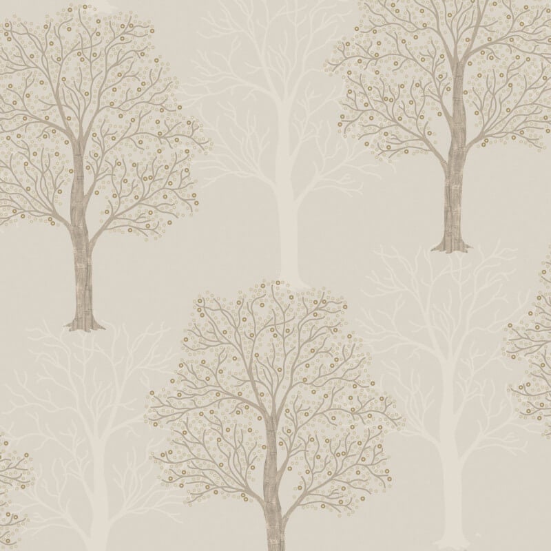 Whispering Tree Metallic Wallpaper 