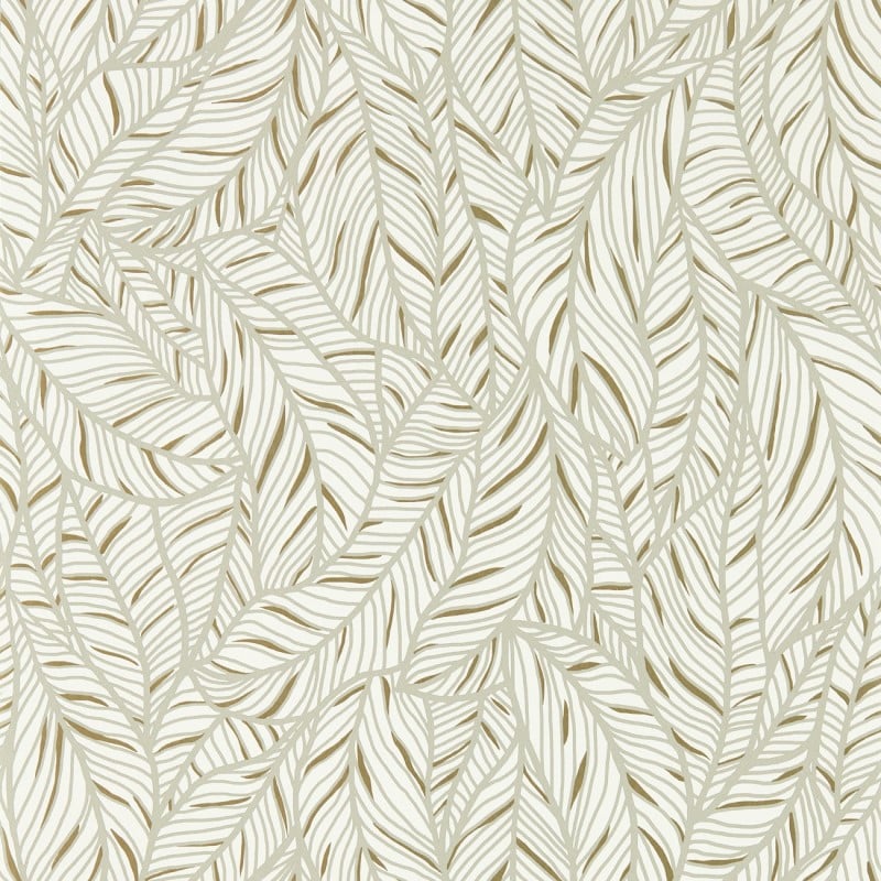 Tropical Leopard Skin Metallic Wallpaper