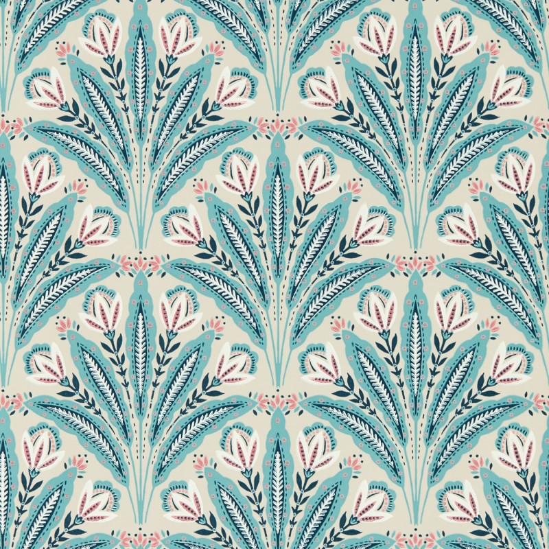 Grace Tropical Palm Leaf Wallpaper 