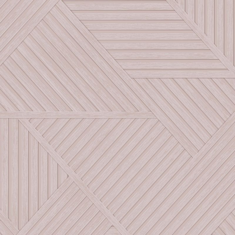 Elba Geometric Panelled Wallpaper Pink