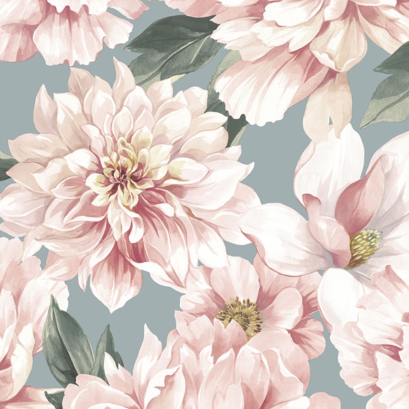 Celadon Boutique Floral Pink Wallpaper