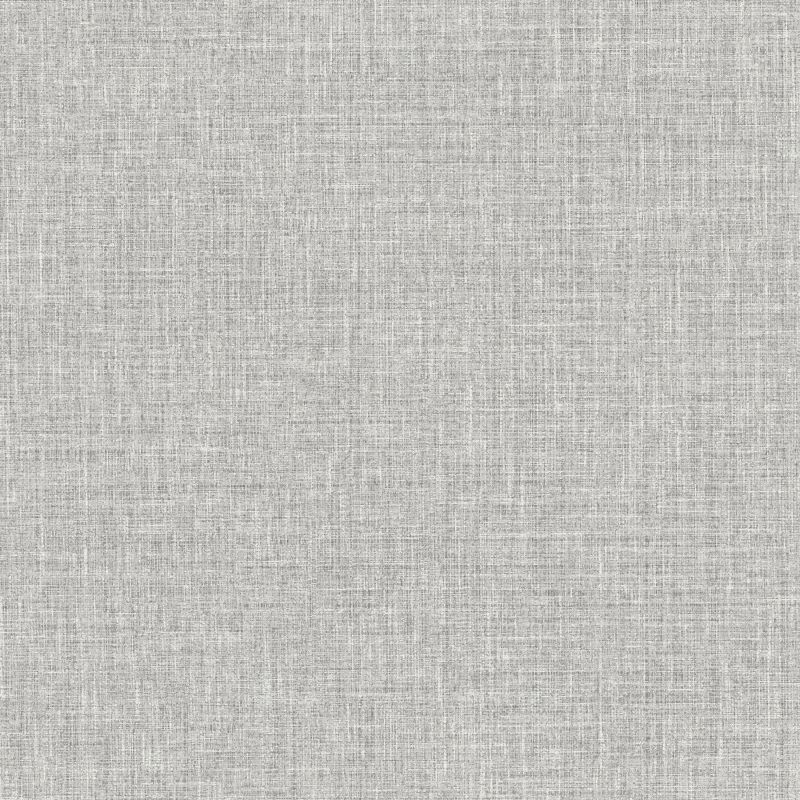 Country Plain Linen Wallpaper Grey
