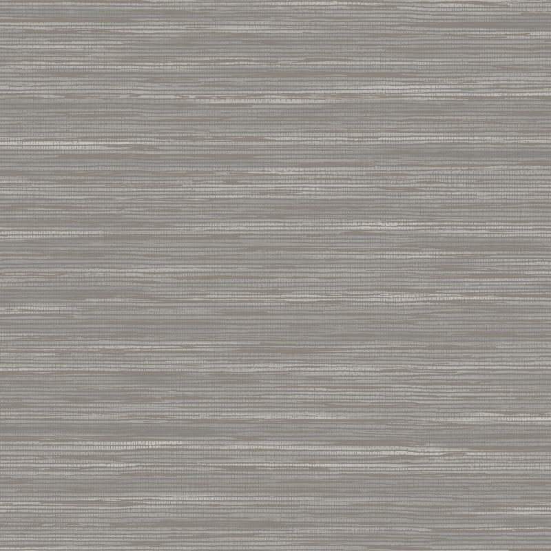 Vardo Embossed Grasscloth Metallic Wallpaper Grey