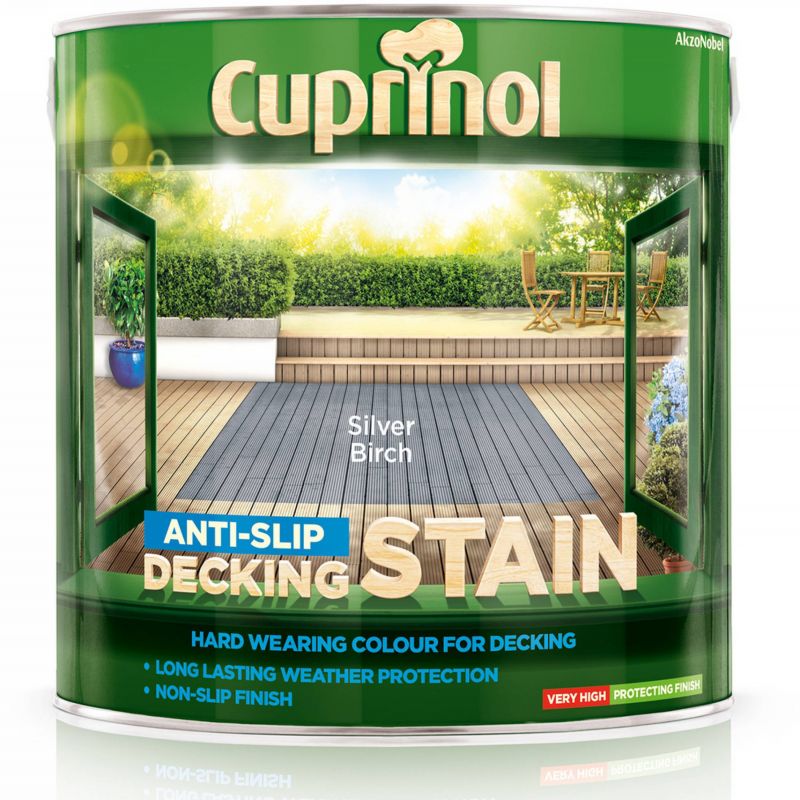 Cuprinol Anti-Slip Decking Stain - Silver Birch 