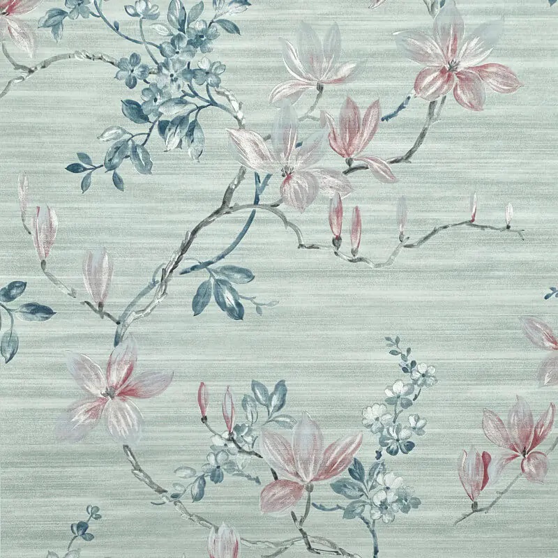 Oriental Jardin Floral Wallpaper