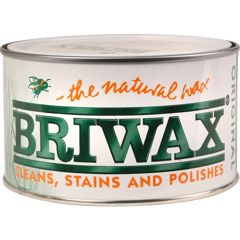 Briwax Cleaner, Stainer & Polisher Natural Wax - Medium Brown