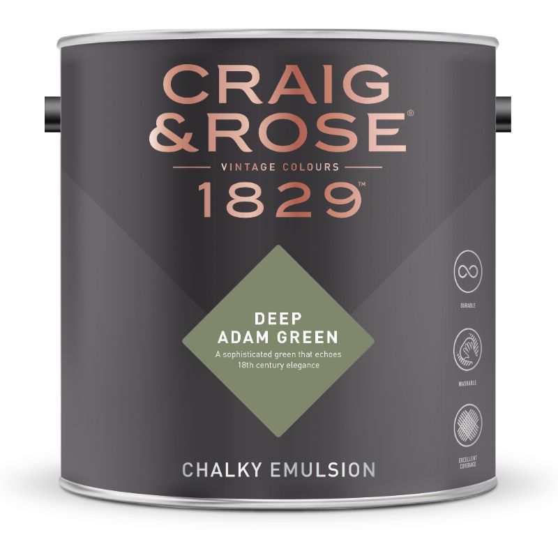 Craig & Rose Chalky Matt Emulsion Deep Adam Green 