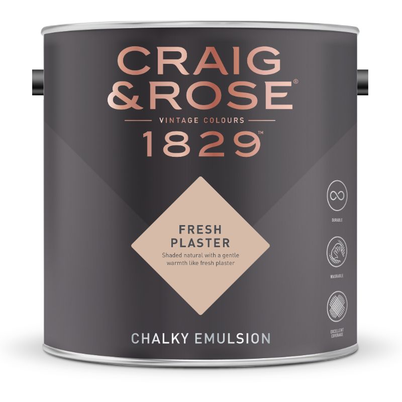 Craig & Rose Chalky Matt Emulsion Fresh Plaster 