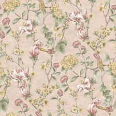 Nightingale Floral Trail Wallpaper - Pink