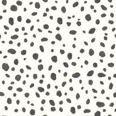 Dalmatian Spot Print Black & White Wallpaper