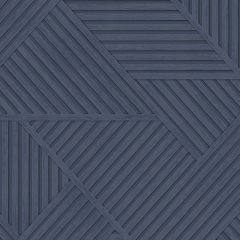 Elba Geometric Panelled Wallpaper Navy
