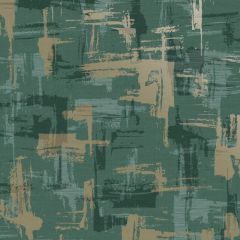 Abstract Geo Metallic Green Wallpaper