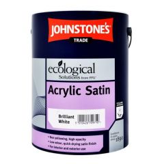 Johnstone's Trade Acrylic Satin Paint - Brilliant White