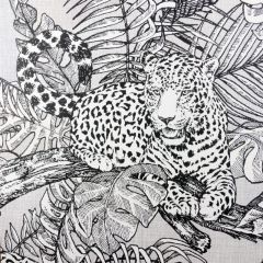 Mamboa Leopard Wallpaper Grey