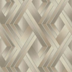 Tranquilo Geometric Diamond Metallic Wallpaper Taupe/Grey